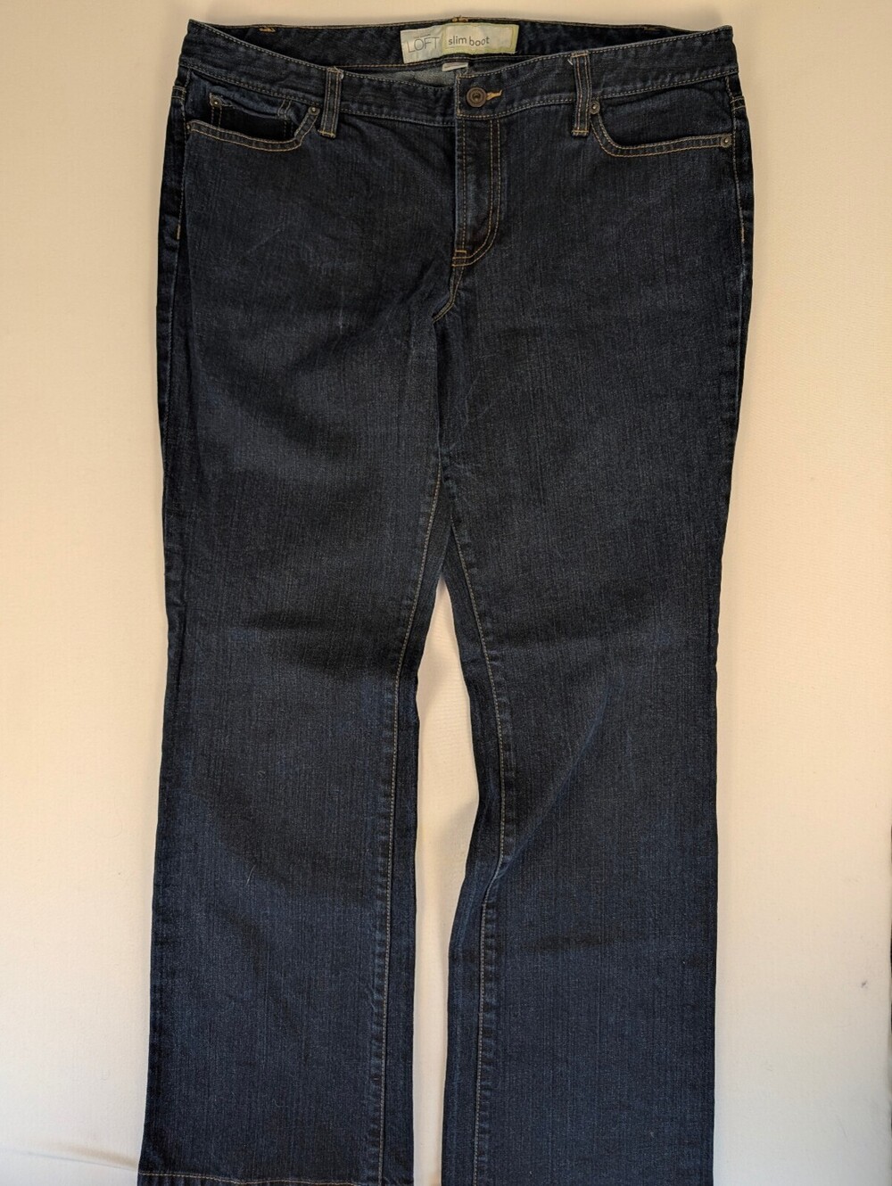 Ann Taylor LOFT Slim Boot Dark Wash Jeans Size 14